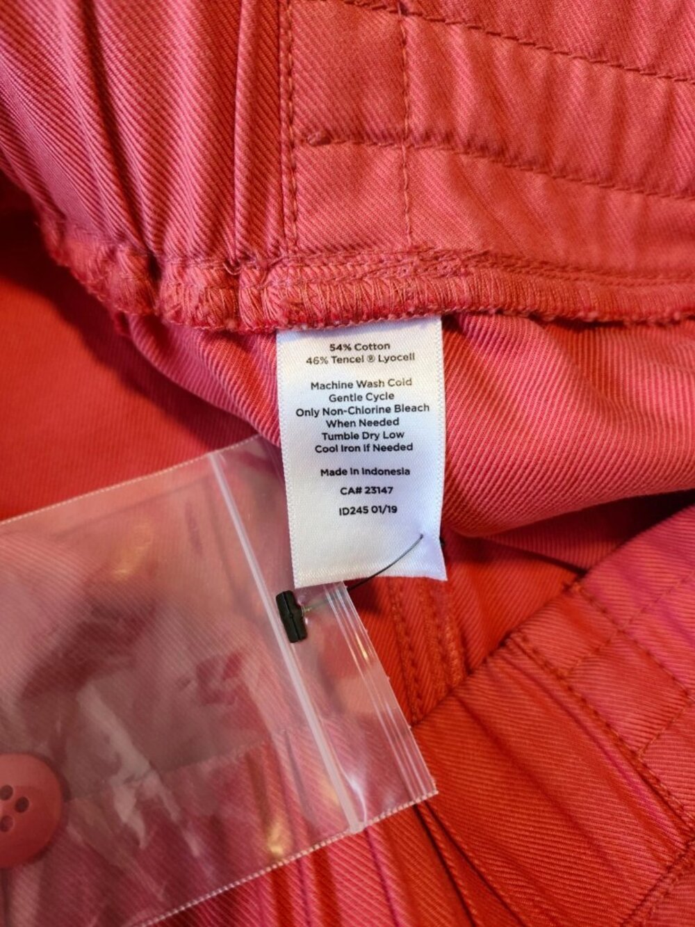 Talbots Pull-on Pants Coral size 2 Workleisure nwt - Picture 9 of 10